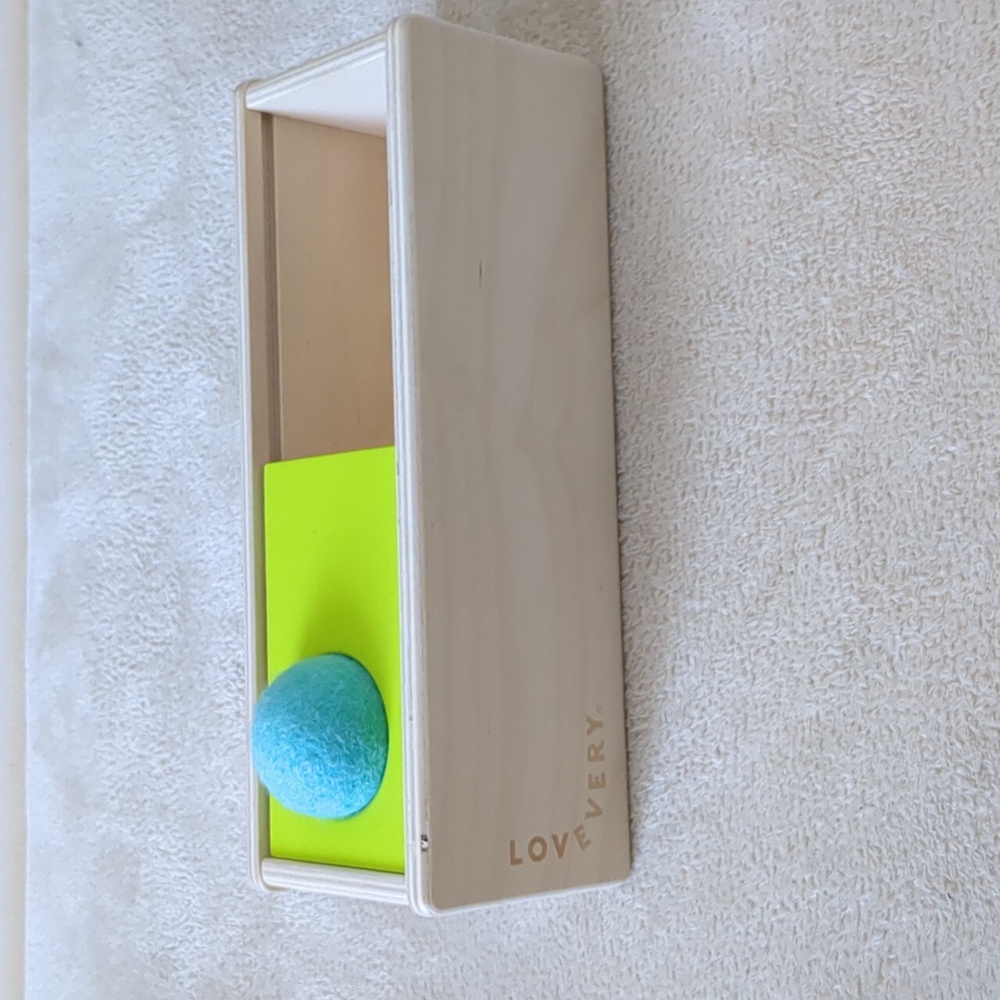 Lovevery sliding top box from the thinker play kit (11-12 month).
